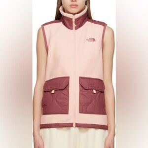 THE NORTH FACE Royal Arch Fleece Vest In Evening Sand Pink Small